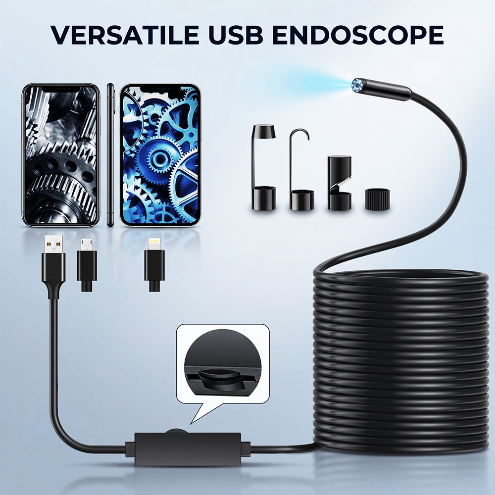 🎁Last Day Promotion 50% OFF🔥16.4ft HD Endoscope Camera for iPhone & Android