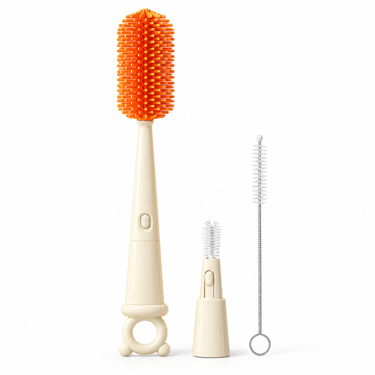 4‑in‑1 Silicone Bottle & Cup Cleaning Brush, Multi‑Function Detachable Cleaning Brush for Cups, Bottles and Straws