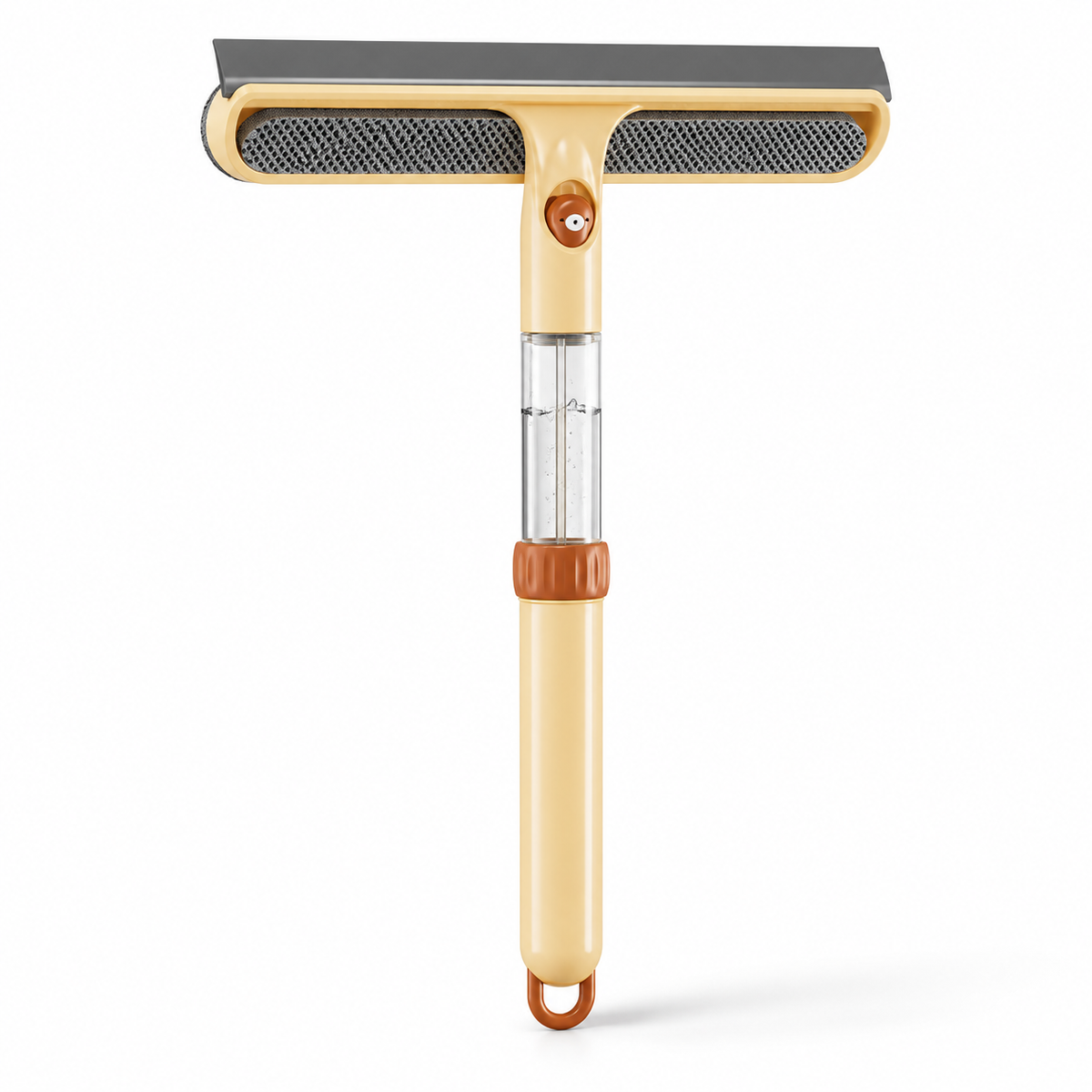 Multi‑Functional Spray Window Squeegee, 3‑in‑1 Spray, Scrub & Water‑Removal Cleaning Tool with Telescopic Handle