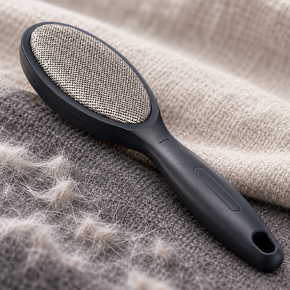 Double‑Sided Static Lint Remover Brush for Clothes, Furniture and Pet Hair