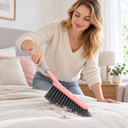 Multifunctional Long‑Handle Cleaning Brush with Dense Soft Bristles for Household Cleaning