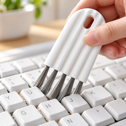 Multifunctional Bendable Crevice Cleaning Brush for Tiny Gap Dust Removal