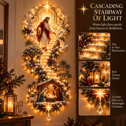 (🎁Last Day 49% OFF)✝️✨Jesus Light of Heaven Christmas Wall Hanging
